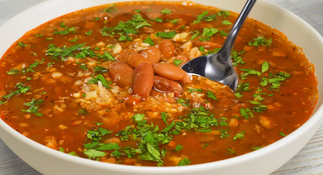 Лобахашу. Суп из красной фасоли