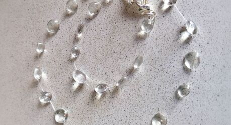 Колье "Капли воды" из УФ-смолы своими руками