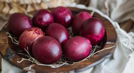 Натуральное окрашивание яиц свёклой: три простых способа с разным эффектом