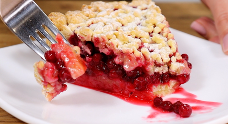 Песочный пирог с брусникой: пошаговый рецепт