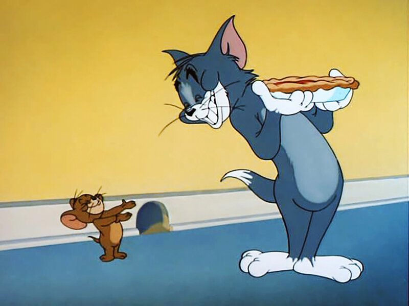 Кот Том и мышонок Джерри появились на экранах в 1940-м году и сразу же заво...