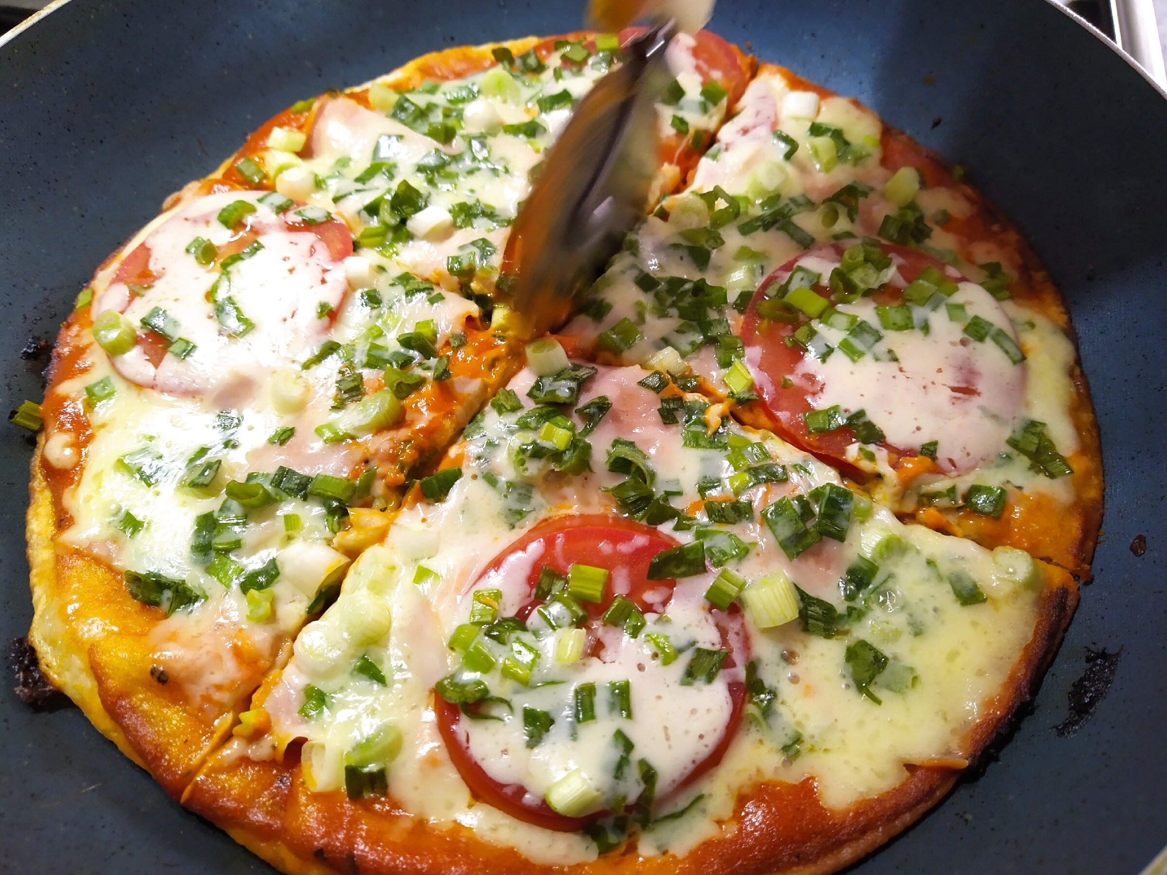 пицца на лаваше в сковороде рецепт фото 99