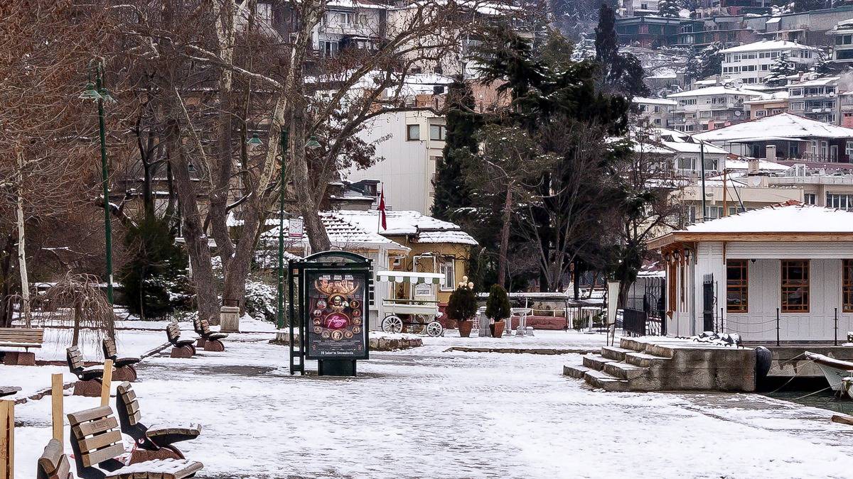 Стамбул снежный парк