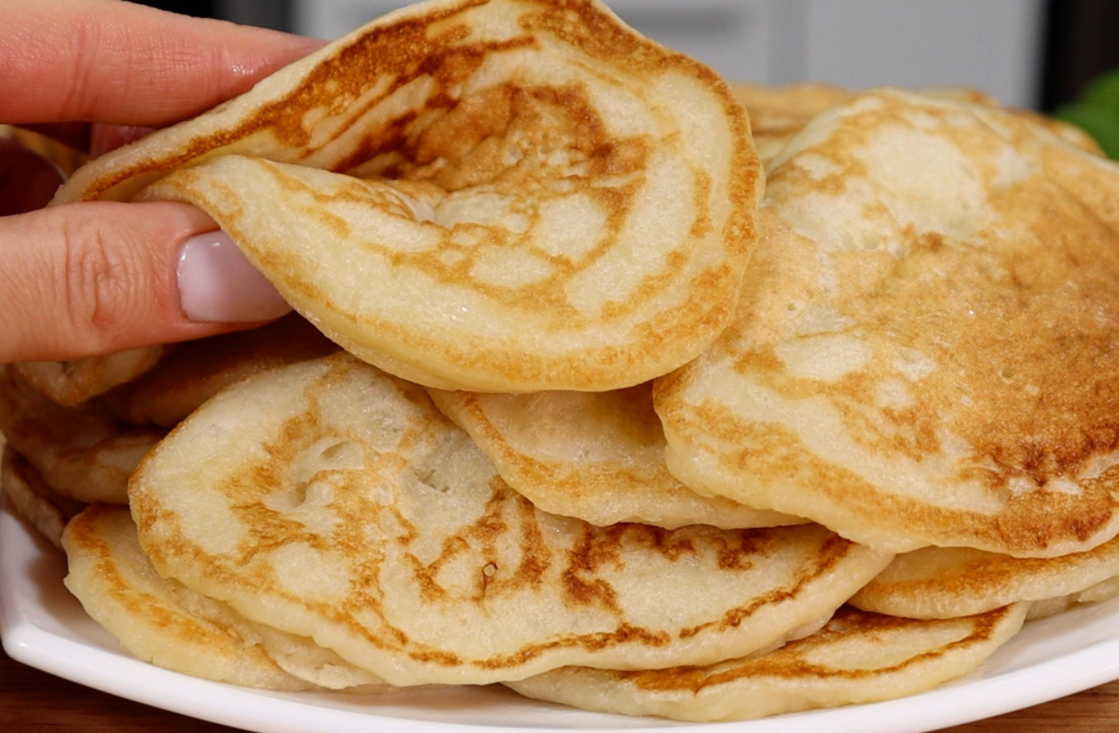 Ананасовые дрожжевые оладьи