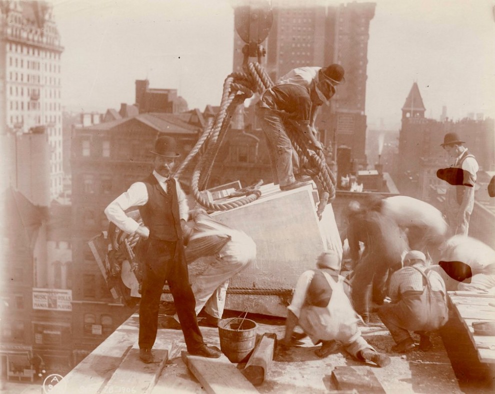 Как строился Нью-Йорк: архивные фотографии начала 20-го столетия